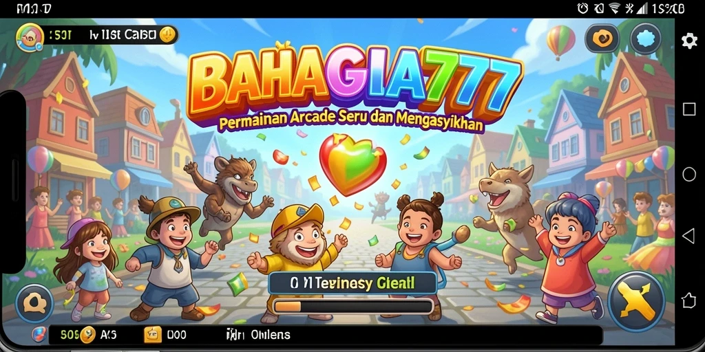 Tampilan gameplay BAHAGIA777 yang mendebarkan dan penuh warna.