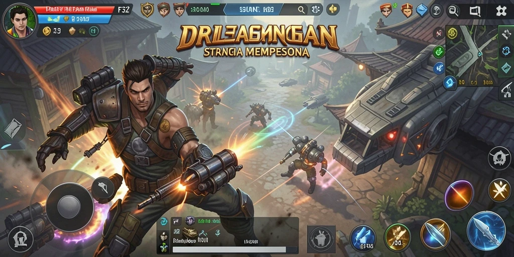 Tampilan gameplay F32 dengan strategi taktis yang mendebarkan.