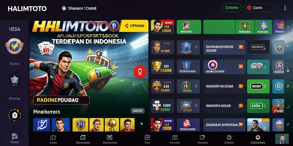 Tampilan gameplay aplikasi HALIMTOTO yang menarik dan informatif.