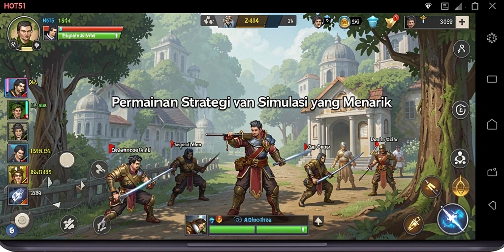 Screenshot menampilkan gameplay strategis HOT51 yang imersif.