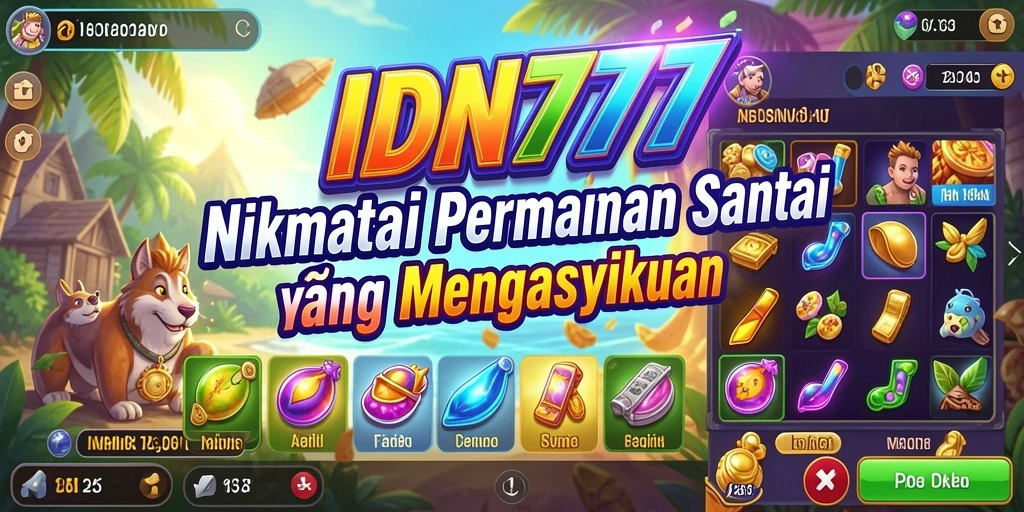 Tampilan utama gameplay IDN777 yang menarik dan seru.