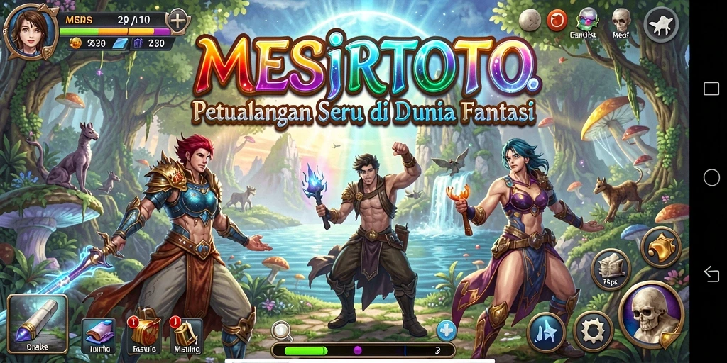 Tangkapan layar gameplay MESIRTOTO yang penuh aksi di dunia petualangan.