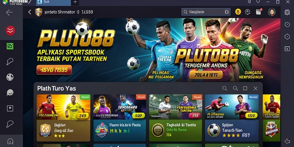 Tampilan menarik dari gameplay taruhan Sportsbook di PLUTO88.