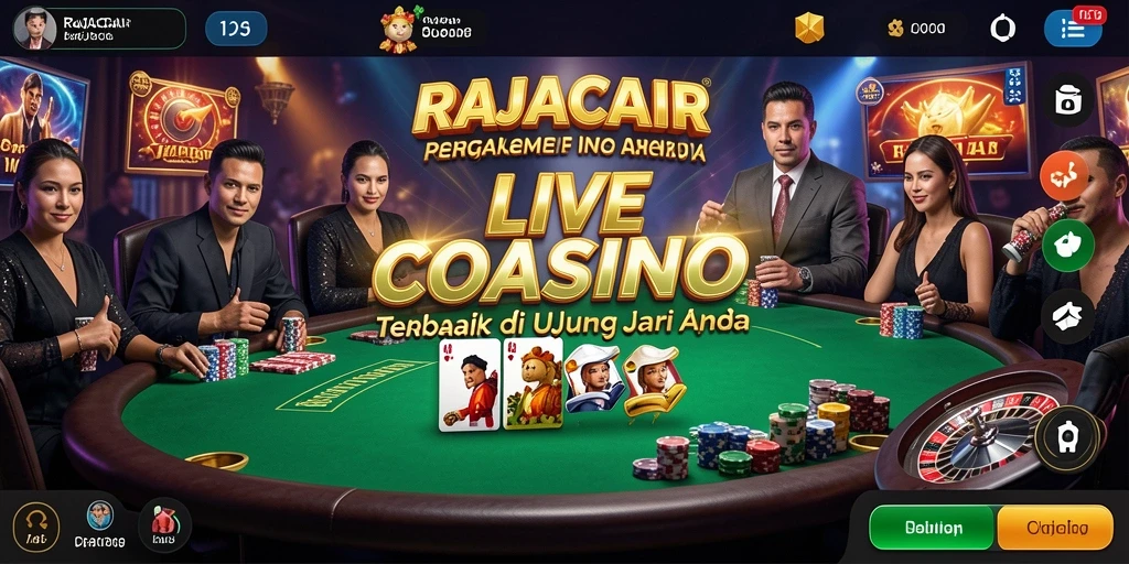 Tampilan menarik dari gameplay Live Casino RAJACAIR yang mendebarkan.