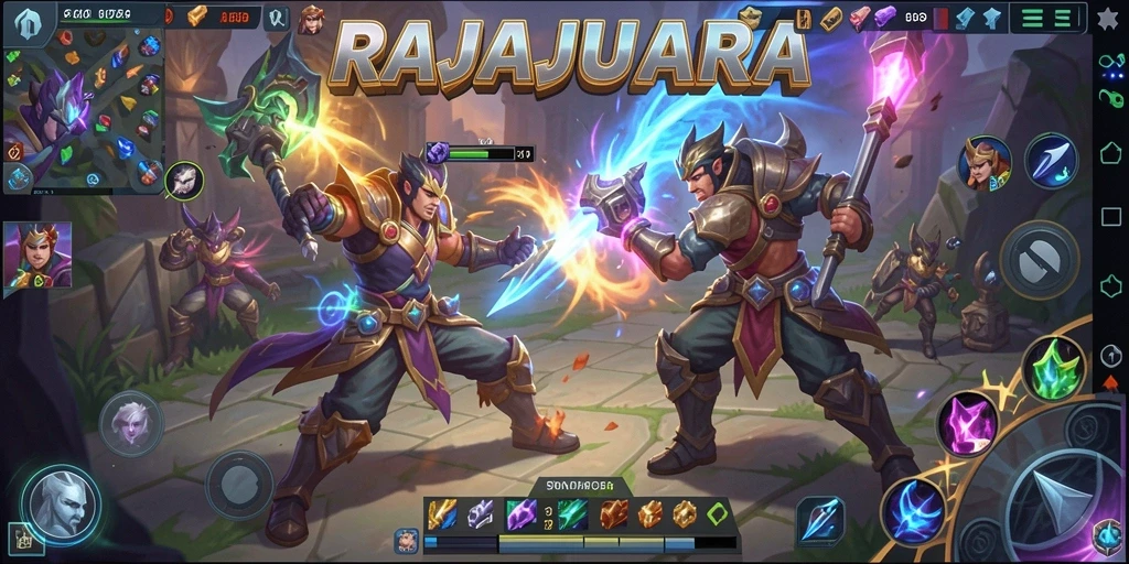 Gameplay seru di dunia RAJAJUARA yang menegangkan.