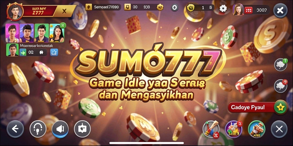 Tampilan menawan dari gameplay SUMO777 dengan pertarungan sumo.