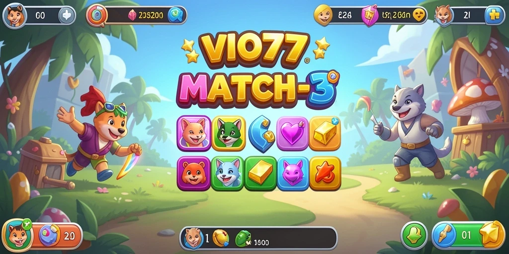 Screenshot VIO77 menampilkan gameplay seru dan penuh warna.