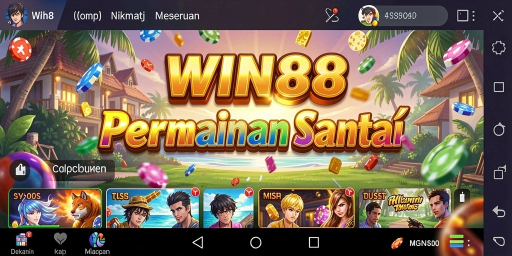 Screenshot gameplay WIN88 yang penuh warna dan menarik.